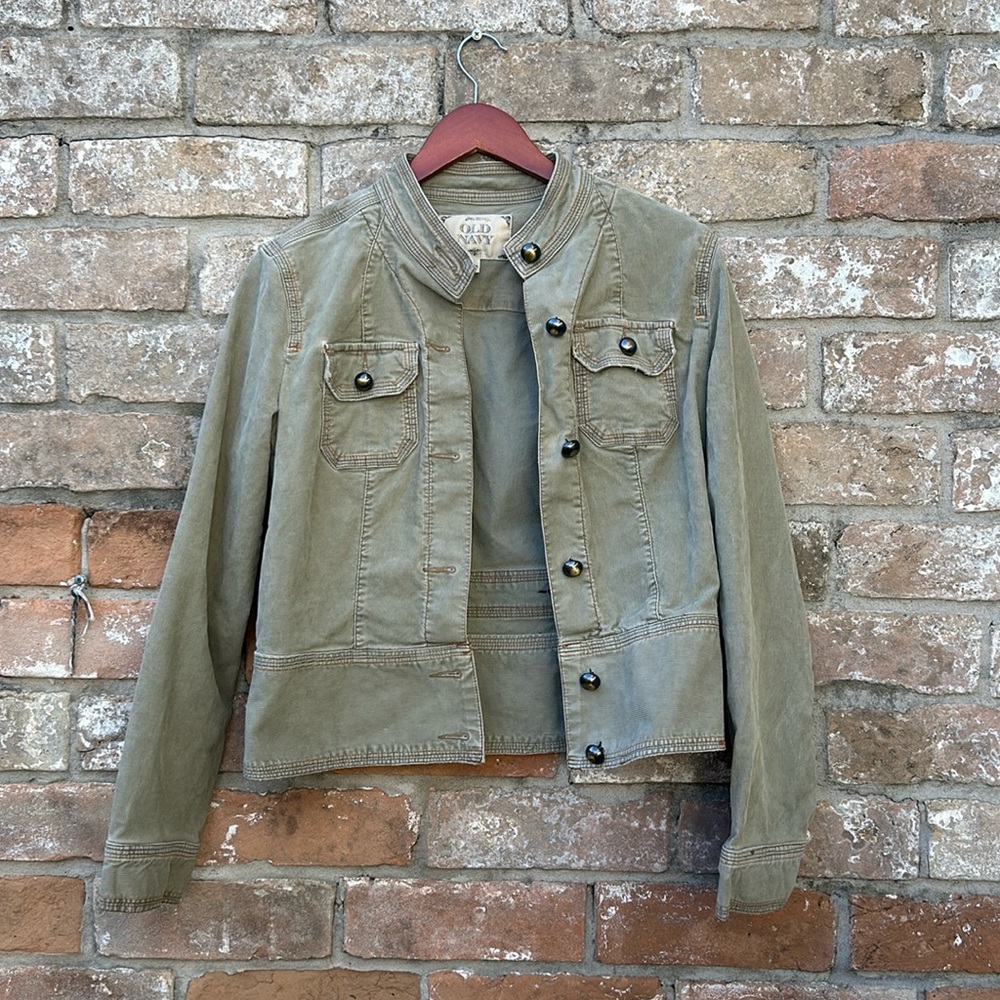 Old navy Large olive green jacket.